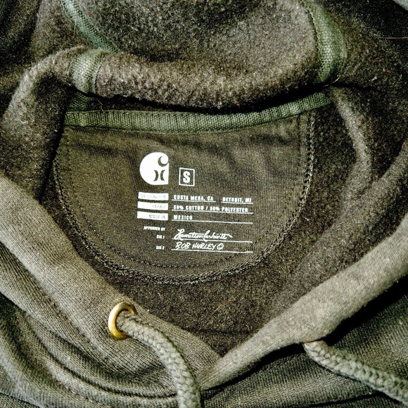 Hurley x Carhartt OG Fleece Pullover Hoodie Mens Small - Picture 4 of 11